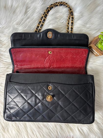 Vintage Double Flap With Two Tone Logo มือสองแท้💯 รูปที่ 10
