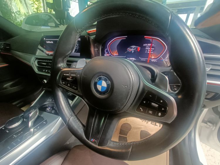 BMW Series 3 2021 320d Sedan ดีเซล ไม่ติดแก๊ส เกียร์อัตโนมัติ ขาว รูปที่ 3