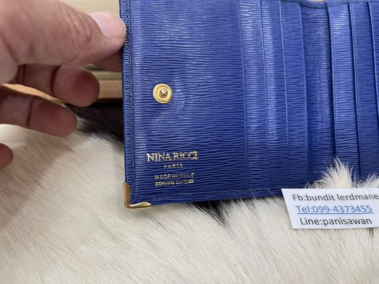 NinaRicci กระเป๋าสตางค์หนังแท้ made in italy 450บาท รูปที่ 5