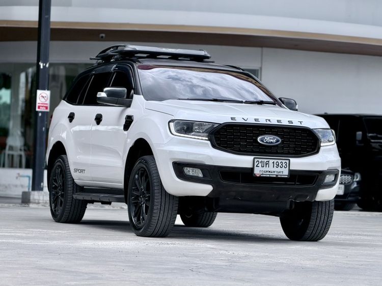 Ford Everest 2022 2.0 Turbo Sport Utility-car ดีเซล ไม่ติดแก๊ส เกียร์อัตโนมัติ ขาว