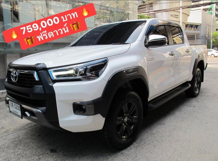 Toyota Hilux Revo 2025 Double Cab 2.4 Entry Prerunner Pickup ดีเซล ไม่ติดแก๊ส เกียร์อัตโนมัติ ขาว