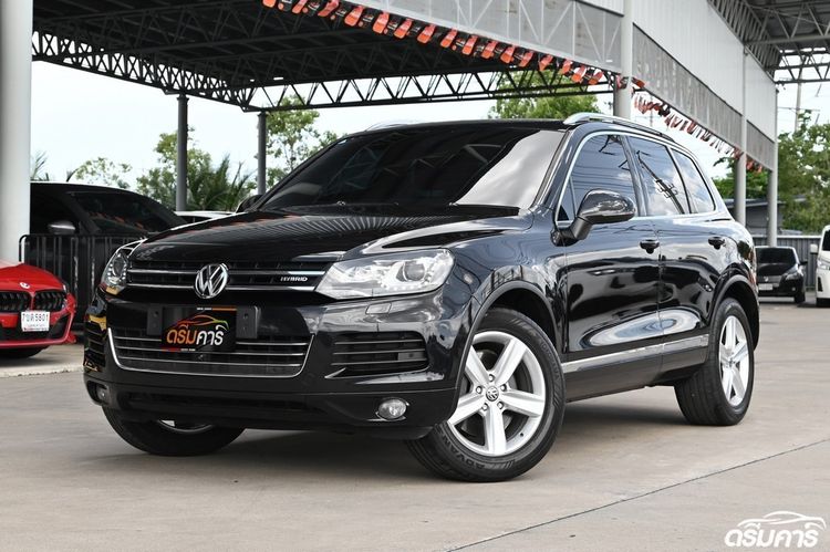 Volkswagen Touareg 2012 3.0 Hybrid 4WD Utility-car ไฮบริด ไม่ติดแก๊ส เกียร์อัตโนมัติ ดำ
