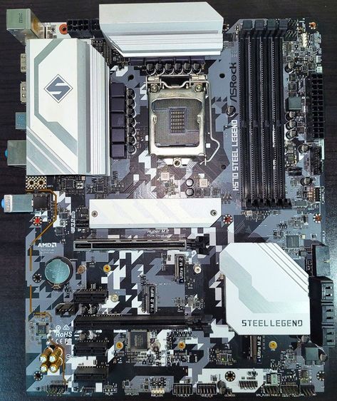 อุปกรณ์เกมส์ ขาย เมนบอร์ด LGA 1200 Asrock H570 Steel Legend DDR4 4800 (Gen 10-11) 3x M.2 SSD 6x SATA3 B560 H510 Z590