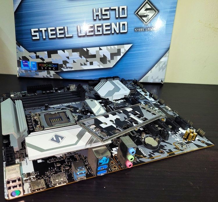 ขาย เมนบอร์ด LGA 1200 Asrock H570 Steel Legend DDR4 4800 (Gen 10-11) 3x M.2 SSD 6x SATA3 B560 H510 Z590 รูปที่ 4