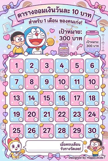 ตารางออมเงิน 300