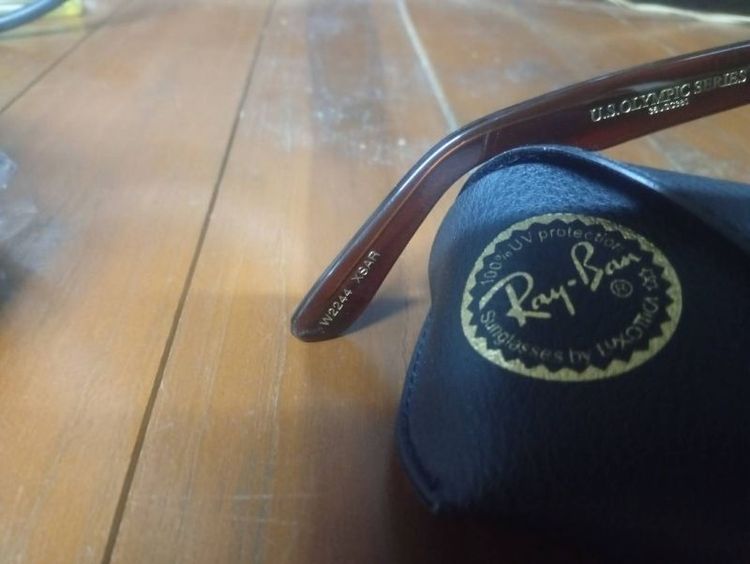 Vintage B&L RAYBAN WAYFARER  OLYMPIC 1996 ATLANTAMADE IN USAตัวฉลอง 100 ปี โอลิมปิคของแท้ 100 % สภาพนางฟ้าสวยมากๆSize 5022 ขนาด 50 mmเลนส์แท้ตรงรุ่น รูปที่ 7