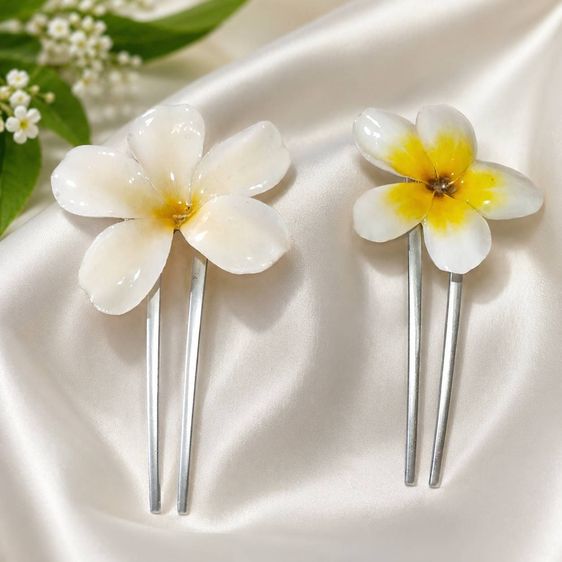 ดอกลีลาวดีแท้เคลือบเรซิ่น พร้อมส่ง  รูปที่ 7
