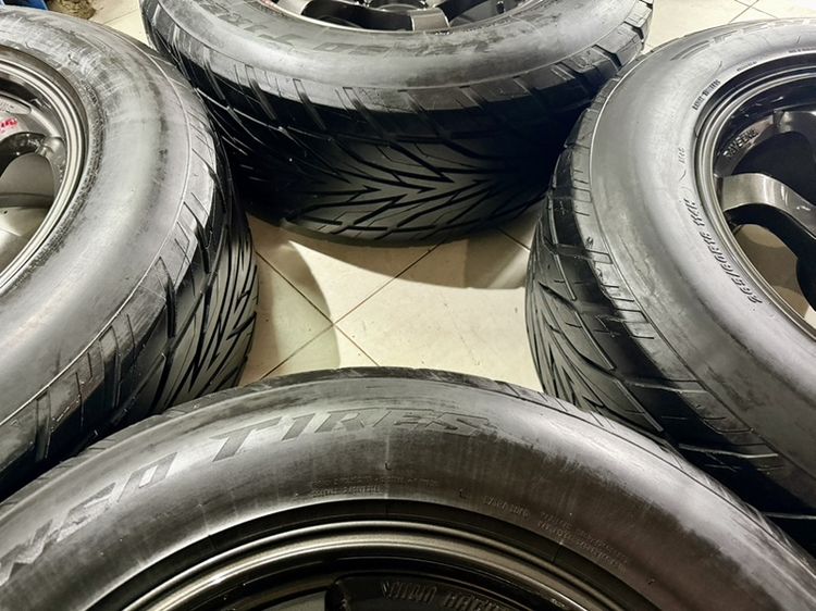 TE37SUV 18x9 ET0 6x139 เทากับหยอดแดง พร้อมยาง 265 60 18 รูปที่ 7