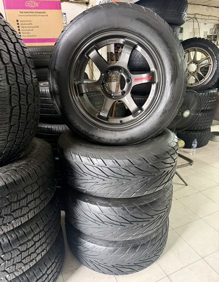 TE37SUV 18x9 ET0 6x139 เทากับหยอดแดง พร้อมยาง 265 60 18 รูปที่ 12