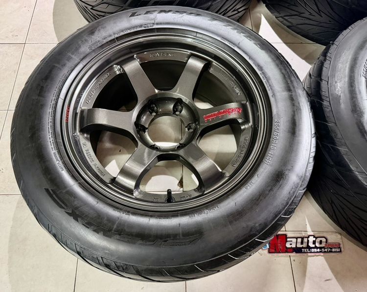 TE37SUV 18x9 ET0 6x139 เทากับหยอดแดง พร้อมยาง 265 60 18 รูปที่ 5