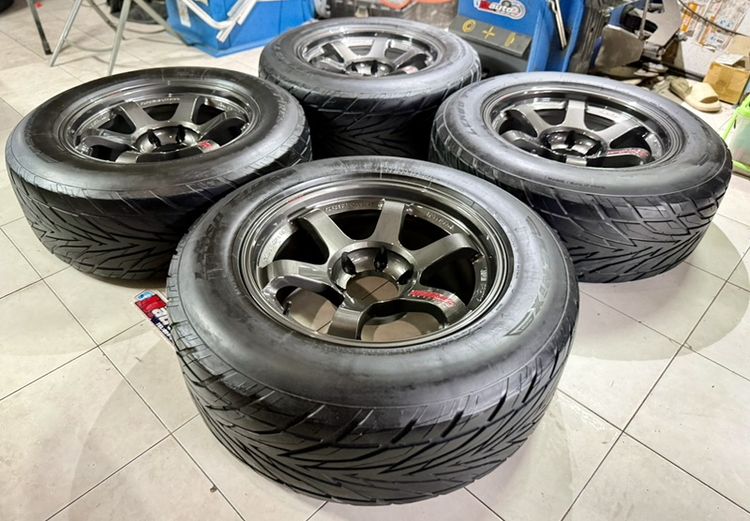 TE37SUV 18x9 ET0 6x139 เทากับหยอดแดง พร้อมยาง 265 60 18 รูปที่ 10