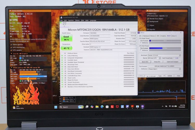 LENOVO LOQ Core i5-12450HX.RTX3050 RAM24.512GB  รูปที่ 3