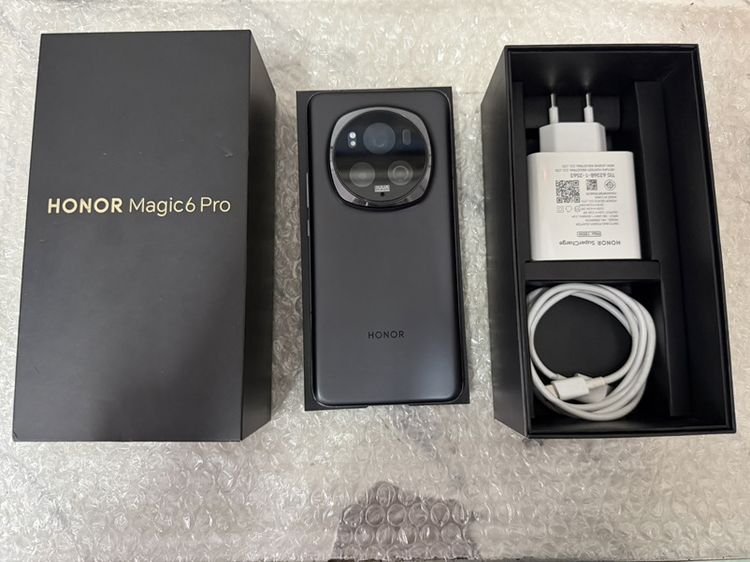Honor magic 6 pro สีดำ ครบกล่อง