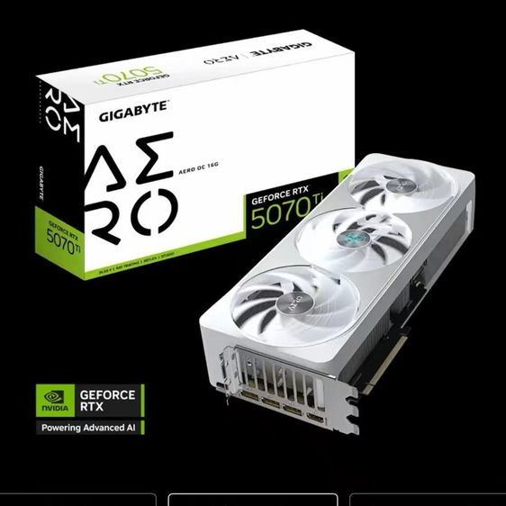 การ์ดจอ RTX 5070 Deluxe 12GB นี้มีดีไซน์รูปขวานสีแดงและดำ พร้อมหน่วยความจำ GDDR7 ประสิทธิภาพสูง เหมาะอย่างยิ่งสำหรับการเล่นเกม การออกแบบ และ