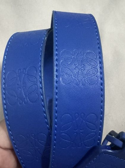 ส่งต่อ Loewe Small Puzzle Bag In Satin Calfskin Scuba Blue มือสอง รูปที่ 13