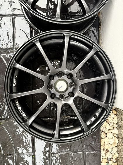 ล้อลาย Advan RS (งานเทียบ) สี Dark Gun Metalicขอบ 16  4 รู 100 รูปที่ 3