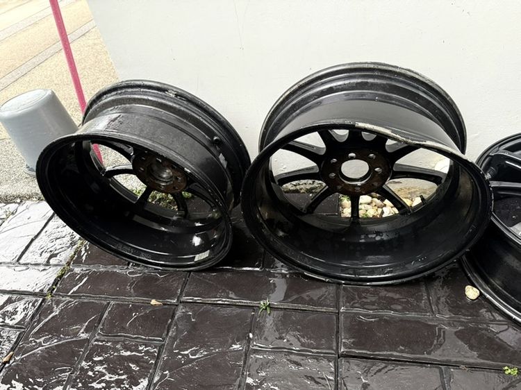 ล้อลาย Advan RS (งานเทียบ) สี Dark Gun Metalicขอบ 16  4 รู 100 รูปที่ 7