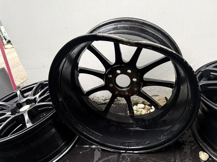ล้อลาย Advan RS (งานเทียบ) สี Dark Gun Metalicขอบ 16  4 รู 100 รูปที่ 6