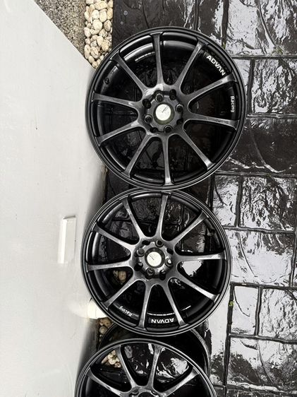 ล้อลาย Advan RS (งานเทียบ) สี Dark Gun Metalicขอบ 16  4 รู 100 รูปที่ 10