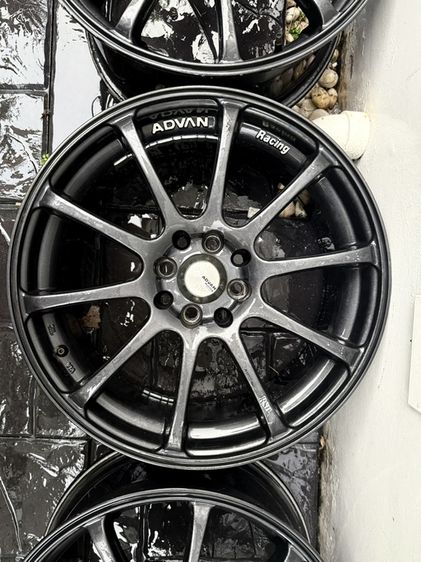 ล้อลาย Advan RS (งานเทียบ) สี Dark Gun Metalicขอบ 16  4 รู 100 รูปที่ 2