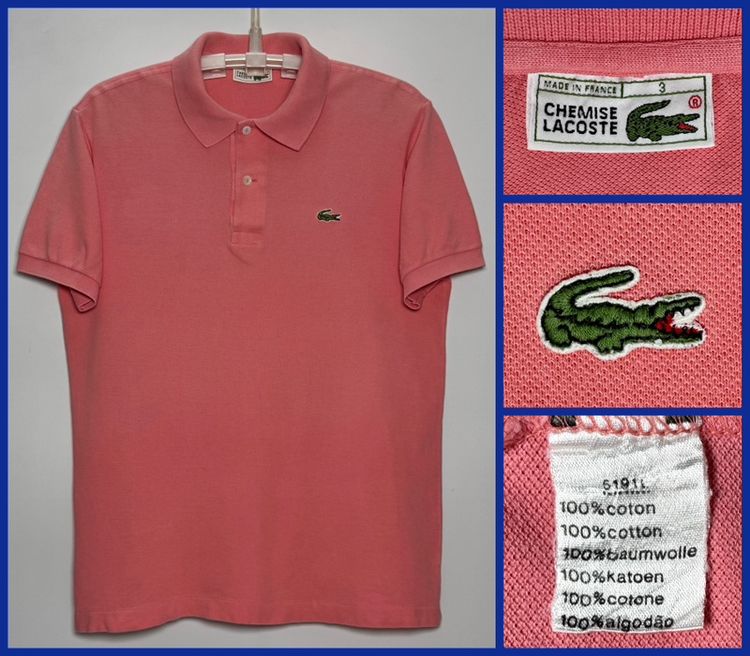⚠️MADE IN FRANCE‼️เสื้อโปโล LACOSTE ของแท้ ORIGINAL สีสวยสดใส
