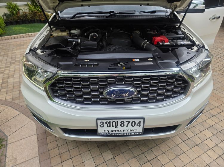 Ford Everest 2022 2.0 Titanium Plus Utility-car ดีเซล ไม่ติดแก๊ส เกียร์อัตโนมัติ ขาว รูปที่ 3