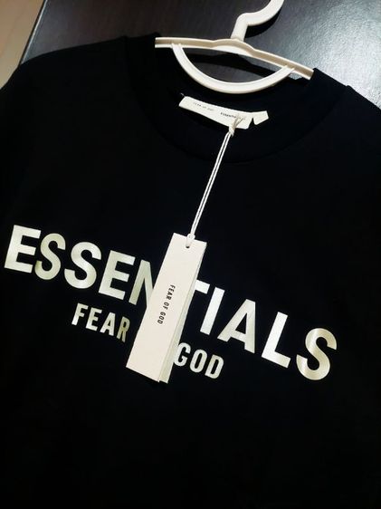 เสื้อยืด อก 46 สกรีนนูนสีทองอ่อน รูปที่ 2