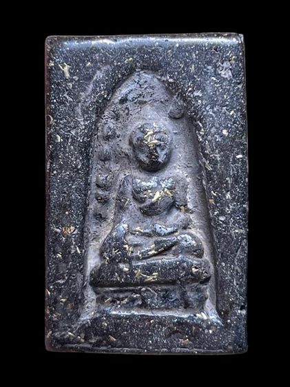 พระสมเด็จระฆังพิมพ์ใหญ่หลังพระรอด เนื้อสีดำใบลาน รูปที่ 2
