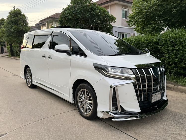 Toyota Alphard 2022 2.5 HV SR C-Package 4WD Van ไฮบริด ไม่ติดแก๊ส เกียร์อัตโนมัติ ขาว รูปที่ 3