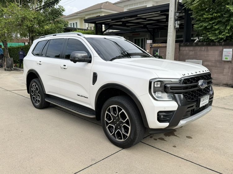 Ford Everest 2023 2.0 Bi-Turbo Wildtrak 4WD Utility-car ดีเซล ไม่ติดแก๊ส เกียร์อัตโนมัติ ขาว รูปที่ 4