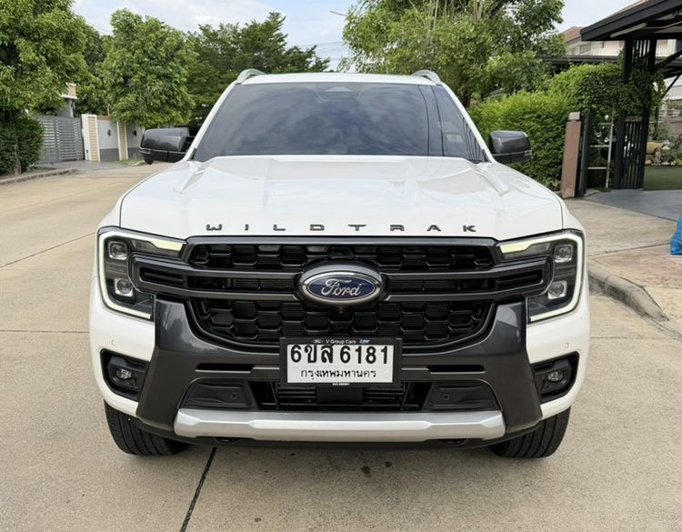 Ford Everest 2023 2.0 Bi-Turbo Wildtrak 4WD Utility-car ดีเซล ไม่ติดแก๊ส เกียร์อัตโนมัติ ขาว รูปที่ 2