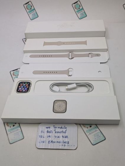 ขาย เทิร์น Apple Watch Series 8 45 mm Gps Starlight Sport Band ศูนย์ไทย อุปกรณ์ครบยกกล่อง สุขภาพแบต 77 เพียง 3,790 บาท ครับ