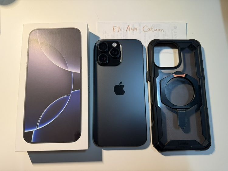 ขาย iPhone 16 Pro Max, Black Titanium, 256GB, TH สภาพสวย เดิม ๆ เครื่องไม่เคยแกะ หมดประกัน