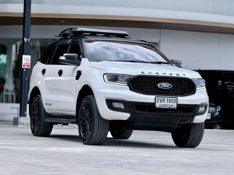 Ford Everest 2022 2.0 Turbo Sport Utility-car ดีเซล ไม่ติดแก๊ส เกียร์อัตโนมัติ ขาว