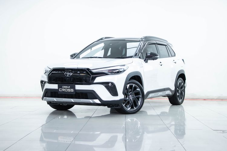 Toyota Corolla Cross 2024 1.8 HEV GR Sport Utility-car ไฮบริด ไม่ติดแก๊ส เกียร์อัตโนมัติ ขาว