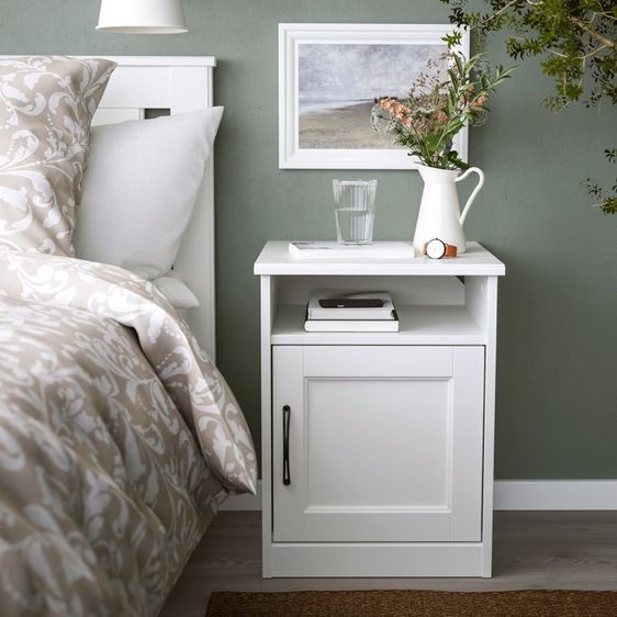 ตู้ข้างเตียง IKEA SONGESAND สีขาว  รูปที่ 5