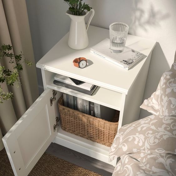 ตู้ข้างเตียง IKEA SONGESAND สีขาว  รูปที่ 6