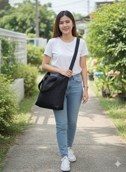 กระเป๋าผ้าดิบลายสอง โล๊ะเลิกกิจการ รูปที่ 5