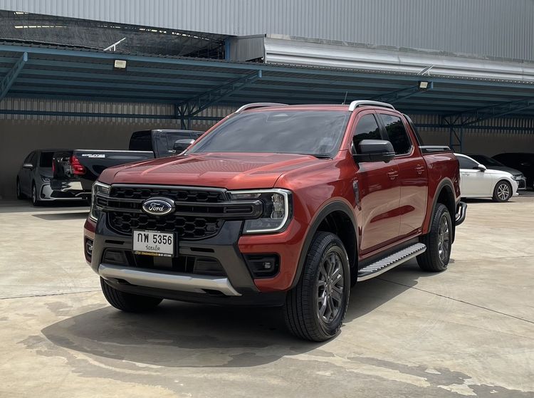 รถ Ford Ranger 2.0 Bi-Turbo Hi-Rider Wildtrak สี ส้ม