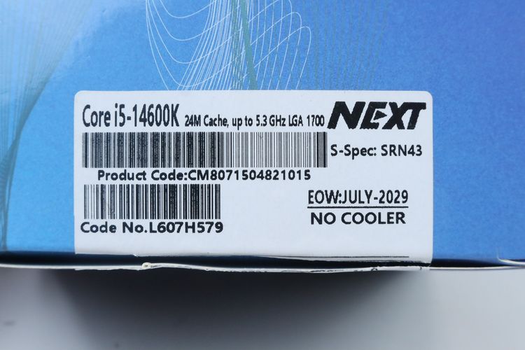CPU CORE I5-14600K (Box-Next) No Fan รูปที่ 5