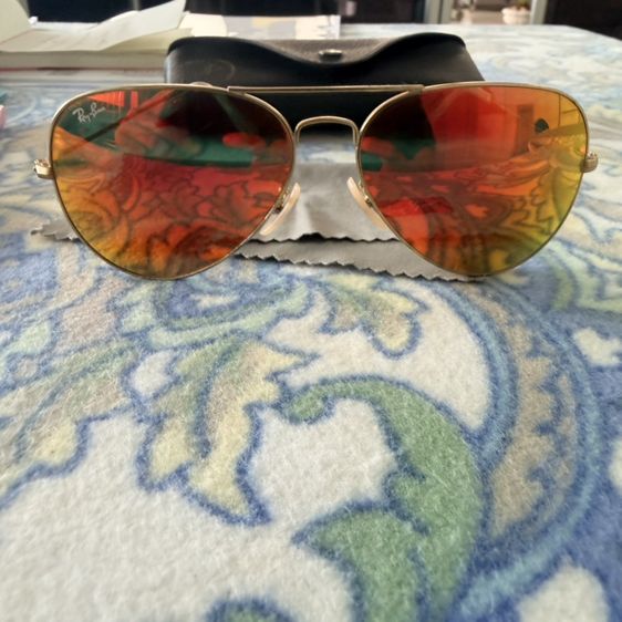 แว่นกันแดดทรงนักบิน Ray-Ban Aviator รุ่น Flash Lenses รูปที่ 2
