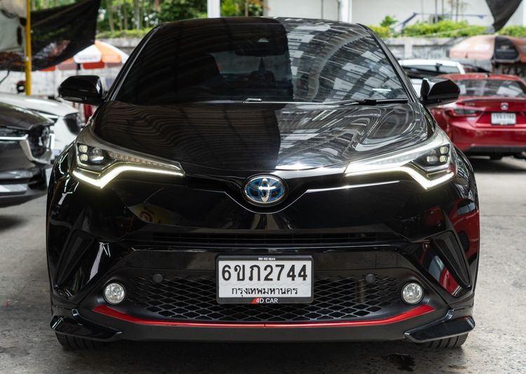 Toyota C-HR 2018 1.8 HV Hi Utility-car ไฮบริด ไม่ติดแก๊ส เกียร์อัตโนมัติ ดำ