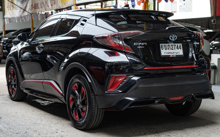 Toyota C-HR 2018 1.8 HV Hi Utility-car ไฮบริด ไม่ติดแก๊ส เกียร์อัตโนมัติ ดำ รูปที่ 3
