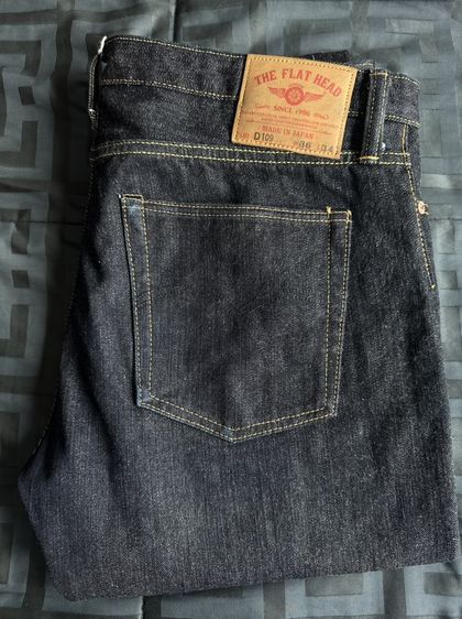 กางเกงยีนส์THE FLAT HEAD D109Slim tapered fit 14.5oz
