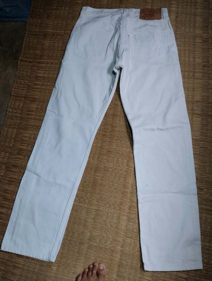Levi's กางเกง M ฟ้า แขนยาว Levi,s501 Super White USA