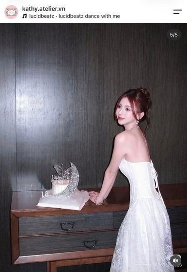 ชุดถ่ายพรี ชุดแต่งงาน แบรนด์ Kathy.atelier มือหนึ่ง รูปที่ 3