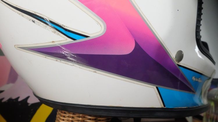 Vintage Shoei FX-1 Troy Lee Designs Motocross Helmet Size L (59-60cm) สีขาว รูปที่ 7
