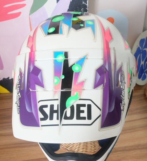 Vintage Shoei FX-1 Troy Lee Designs Motocross Helmet Size L (59-60cm) สีขาว รูปที่ 3