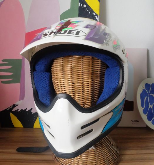 หมวกกันน็อค Vintage Shoei FX-1 Troy Lee Designs Motocross Helmet Size L (59-60cm) สีขาว