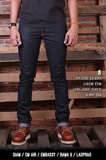 Nudie Grim Tim Org Dry Navy 27/32 รูปที่ 6